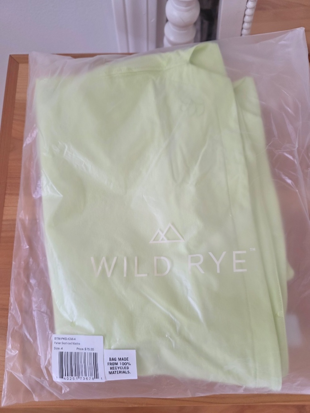 Wild Rye Parker Skort, Iced Matcha - Size 4 - Picture 4 of 6